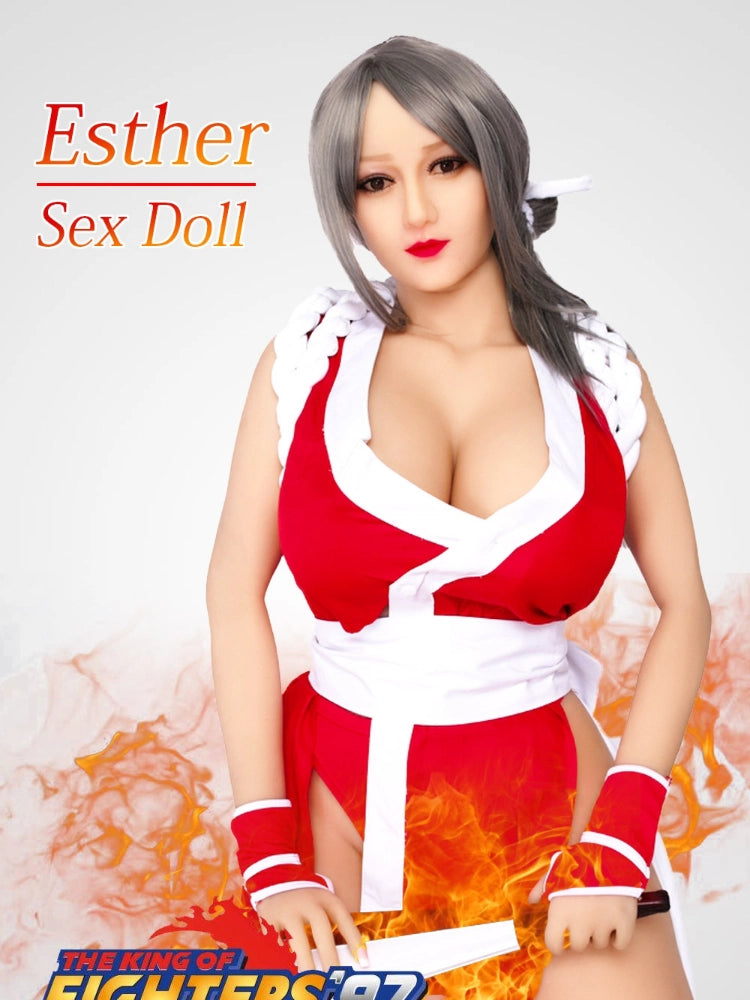 160cm / 5ft3 L-cup Cosplay BBW TPE Sex Doll - Esther