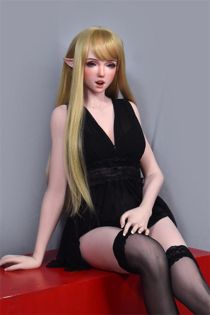 150cm / 4ft11.1 E-cup ELF Blonde Silicone Head Sex Doll - Autumn