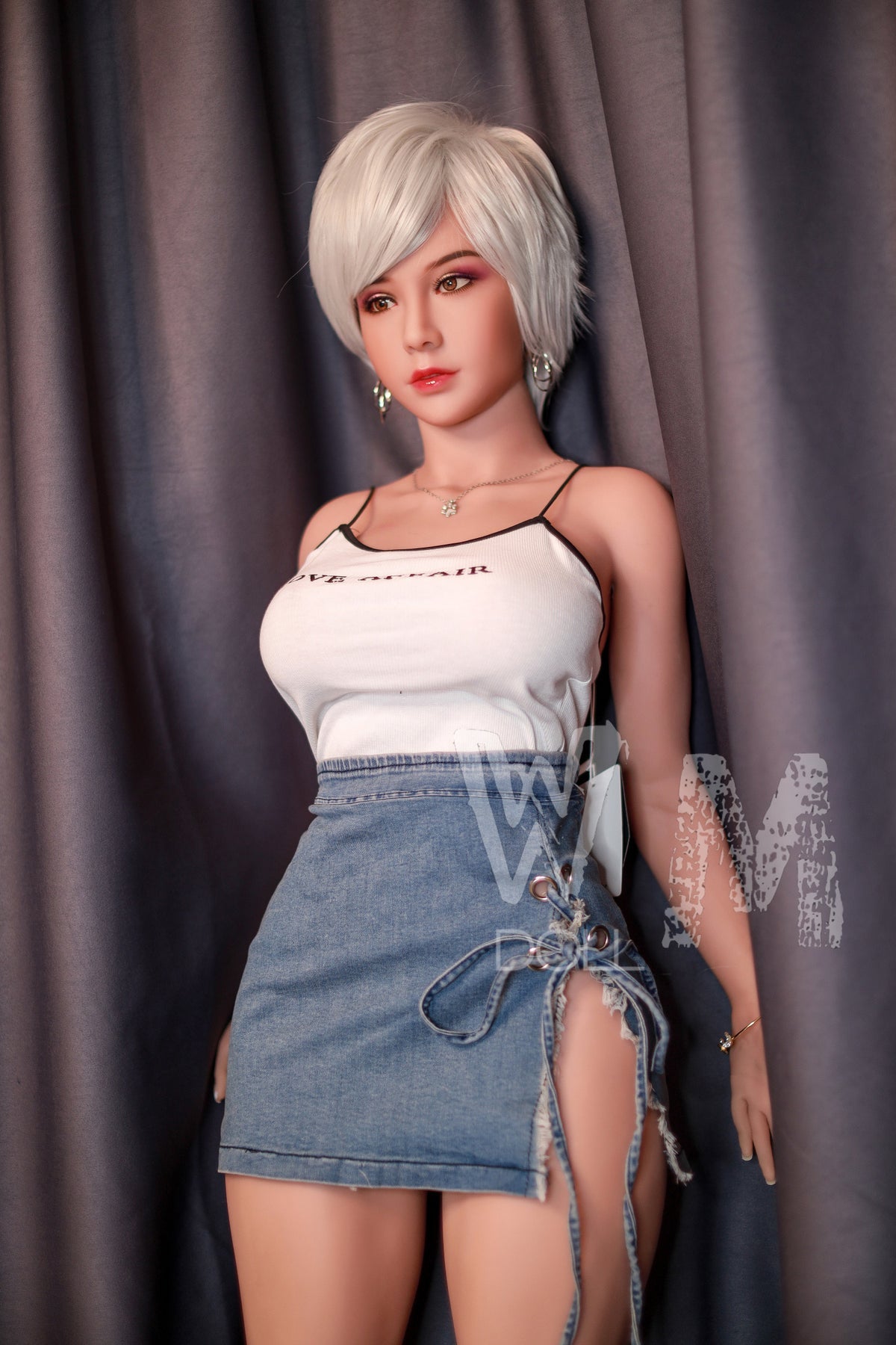170cm / 5ft6.9 D-cup Teen Silver Hair TPE Sex Doll - Jennie