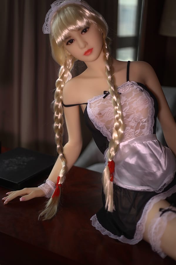 165cm / 5ft5 C-cup Maid Blonde TPE Sex Doll - Crystal