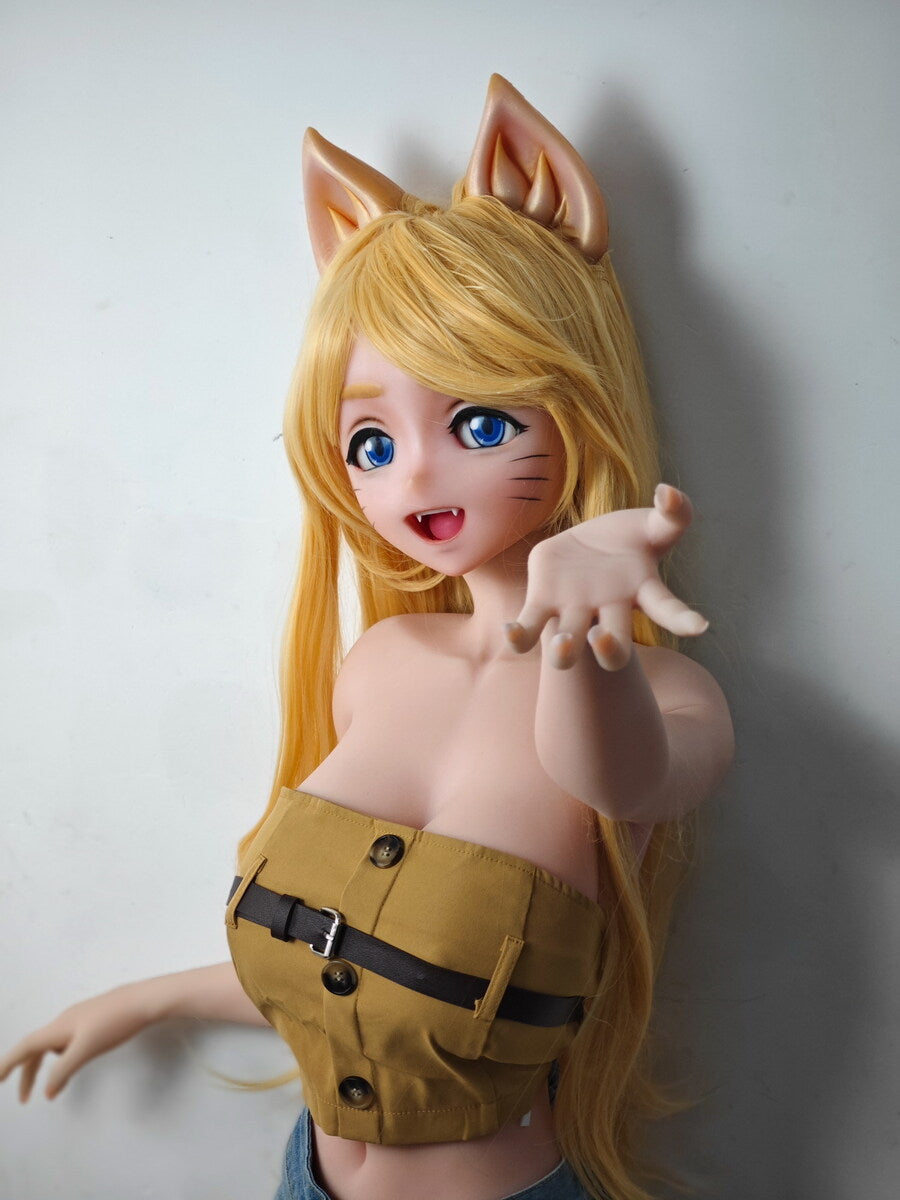 148cm / 4ft10.3 F-cup Furry Animal Silicone Sex Doll - Kako Motoko