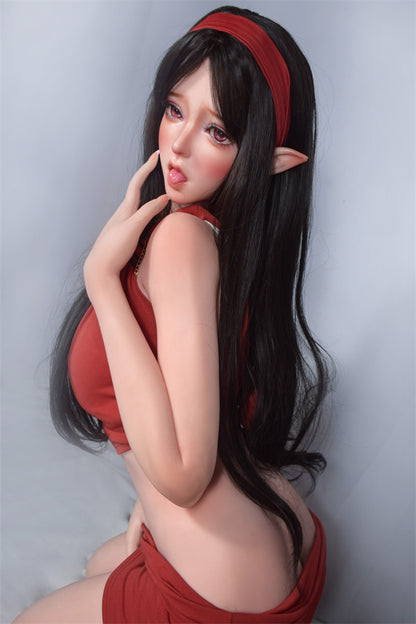 150cm / 4ft11.1 E-cup ELF Hentai Silicone Head Sex Doll - Alice