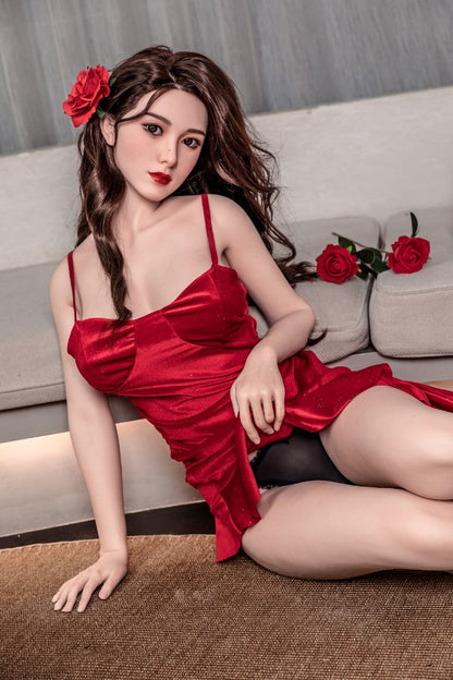 5ft7.3in/171cm D-cup Asian Silicone Head Sex Doll - Xue