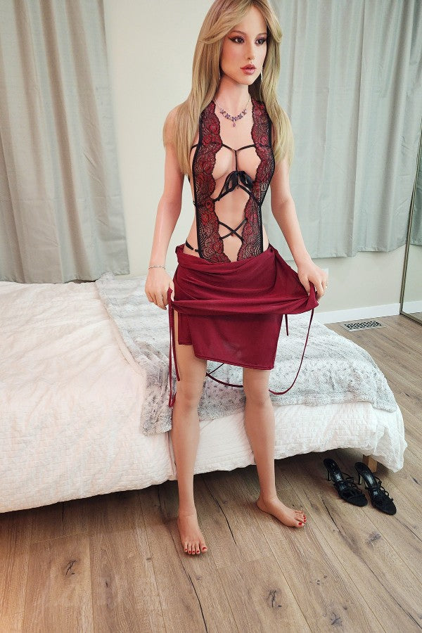 168cm / 5ft6.1 C-cup Blonde Silicone Sex Doll - Gina
