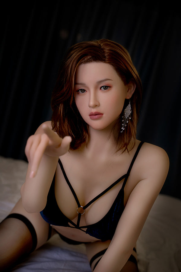 170cm/5ft7 C-Cup Super Real Silicone Head Sex Doll with 