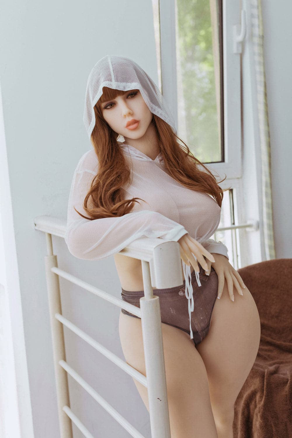 163cm/5ft4 H-Cup Life-Size BBW Sex Doll with 